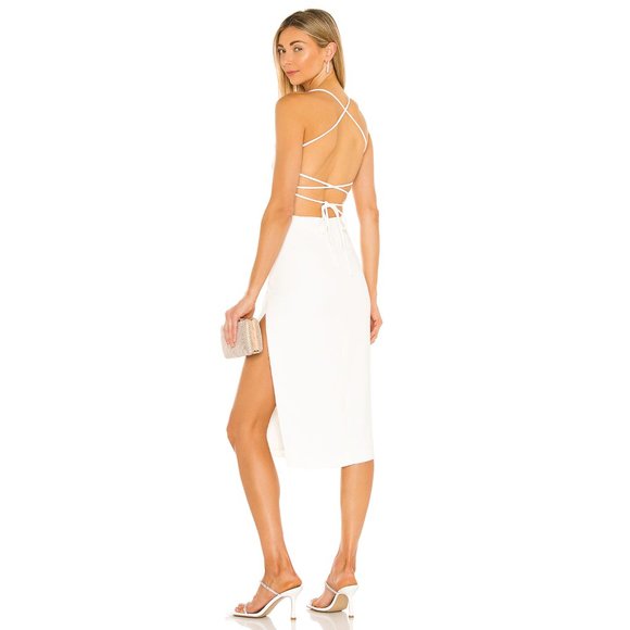 NBD Dresses & Skirts - NBD Becky Midi Dress in Ivory